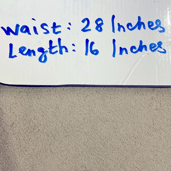 Hollister Elastic Waist Navy Blue White Zipped Pockets Women's Skirt Size Small! - Picture 8 of 8